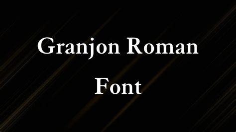 granjon font